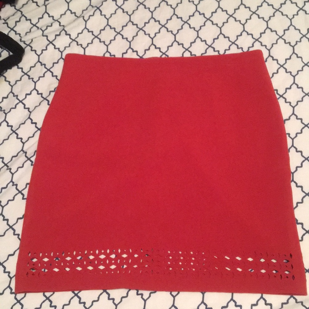 Banana Republic // orange skirt